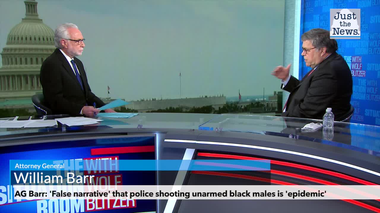 Attorney General Barr: 'False narrative' that police shooting unarmed black males is 'epidemic'