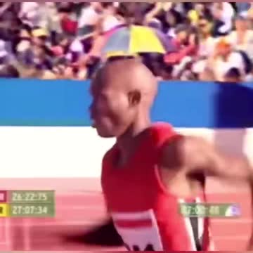Cameraman runs faster than the athletes