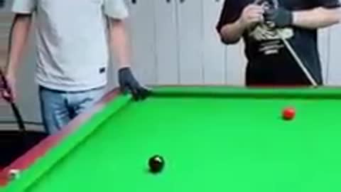 Billboard snooker players funny video