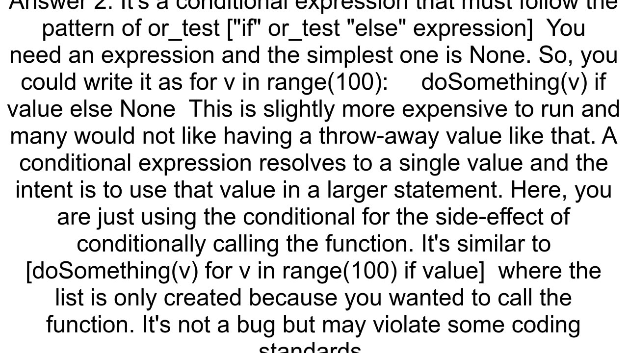 &quot;Expected expression&quot; in a single liner &quot;else continue&quot;