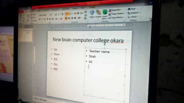 Computer traning