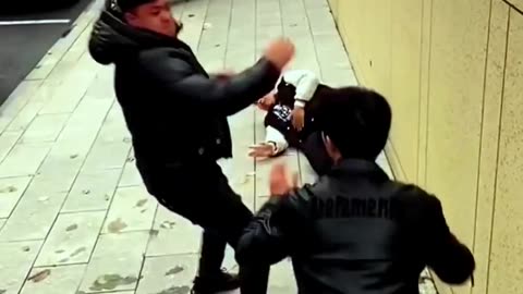 Street Fight in China