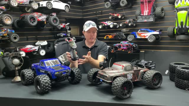 Dementor VS Kaiju Both 1/8th Scale 6s Power RC Trucks!