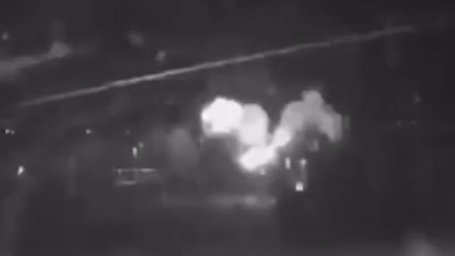 Ukraine soldier blowing up the bridge