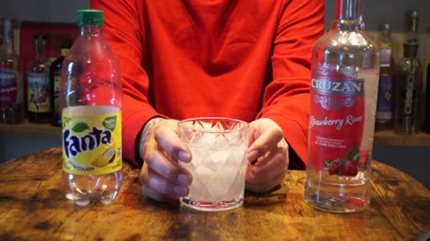 Cruzan Strawberry Rum & Fanta Pina Colada