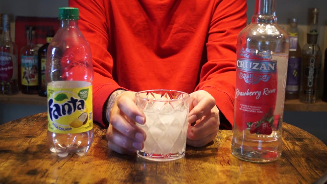 Cruzan Strawberry Rum & Fanta Pina Colada