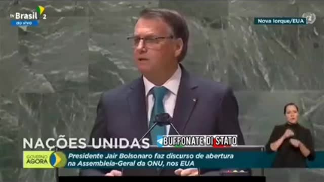 Presidente Bolsonaro all'ONU - un raro caso