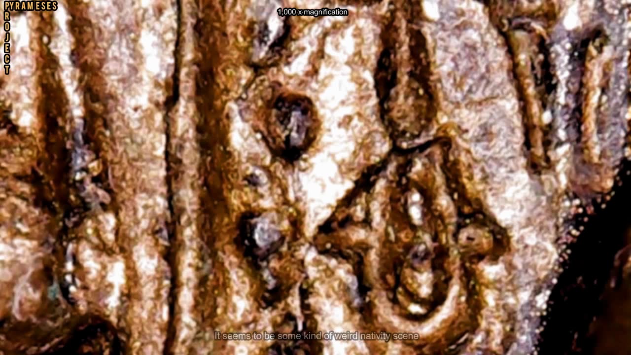 Queens temple. clip 5. Egyptian Microscopic Nativity scene.