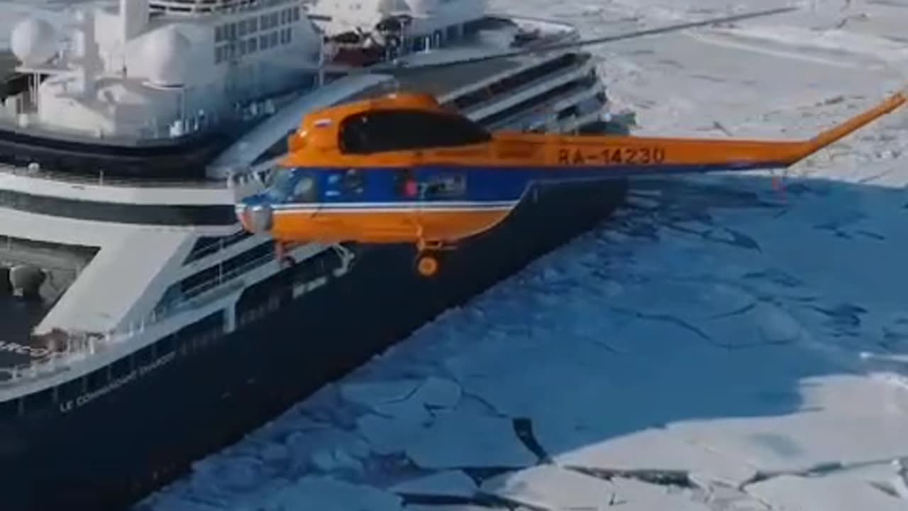 Russian nuclear power ice breaker