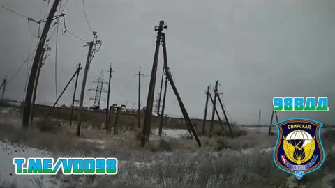 バフムート西部電力施設付近から前進するロシア軍