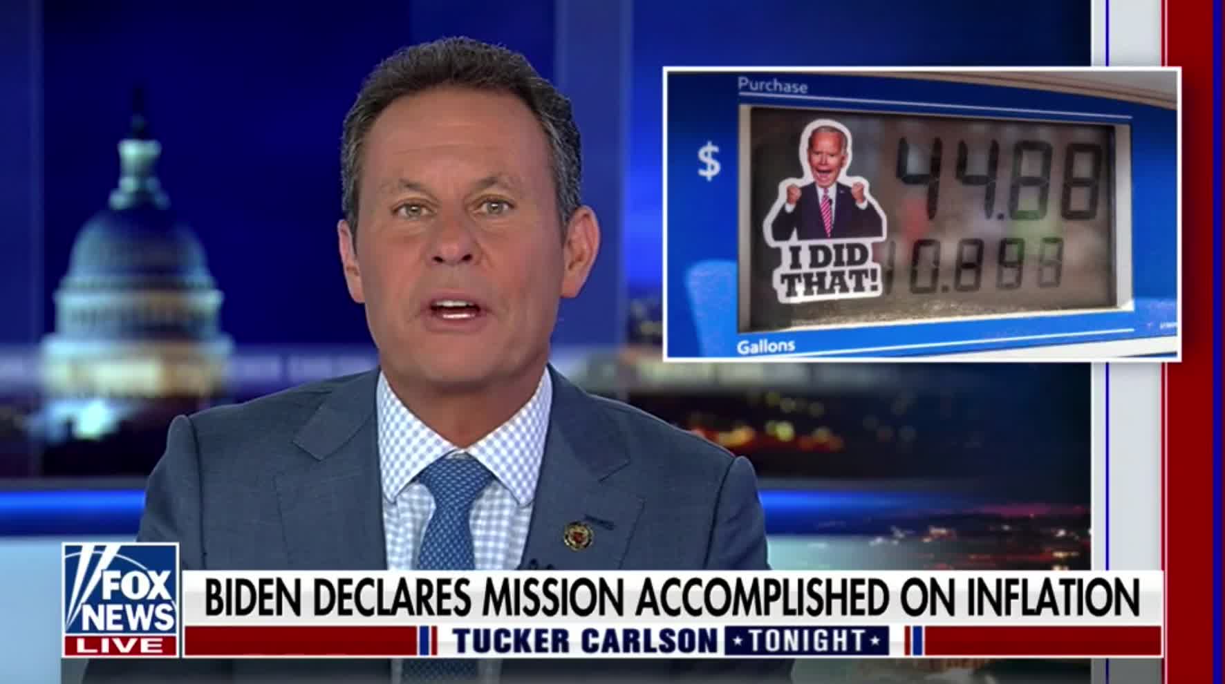 Brian Kilmeade: "If inflation is zero, why do we need the Inflation Reduction Act?"