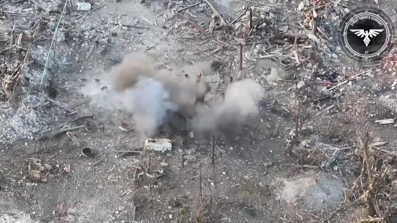 The Russian soldier decided to start a shootout with the Ukrainian drone, but