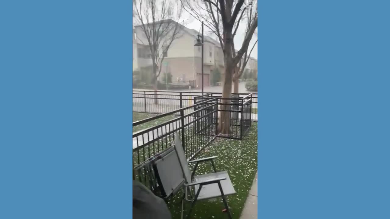 Storms bring hail to Dallas