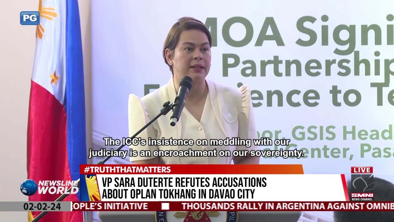 VP Sara Duterte refutes accusations about Oplan Tokhang in Davao City