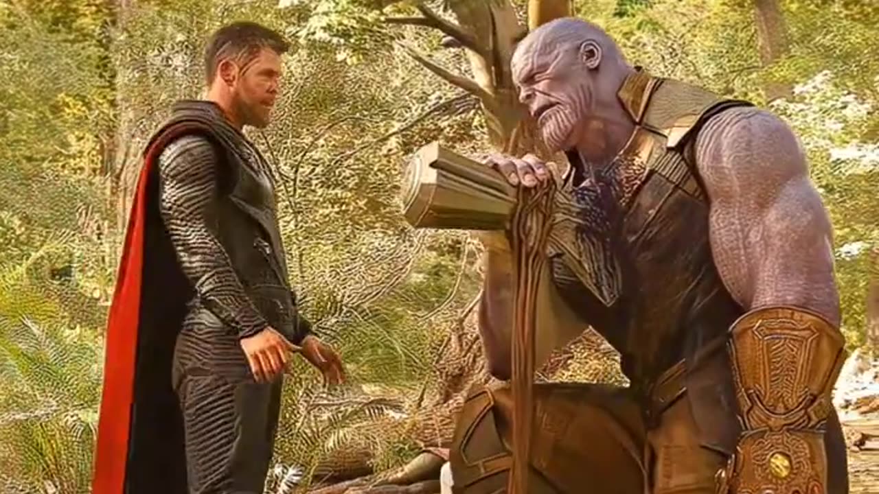 Thor kills thanos