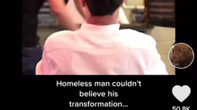 Homeless man couldn’t believe his transformation