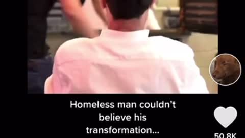 Homeless man couldn’t believe his transformation