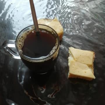 Tasty morning breakfast.