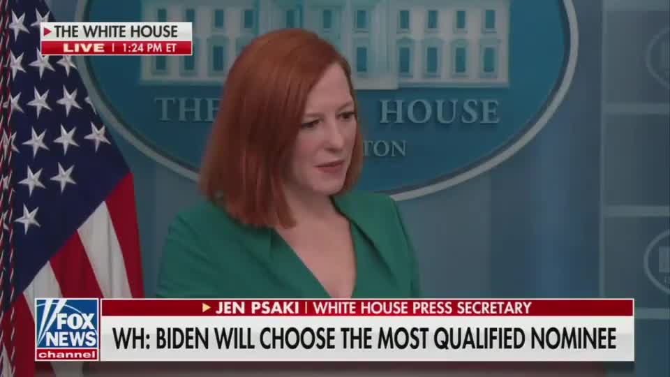 Psaki: "[Biden] believes that Democrats and Republicans should seriously and carefully consider any qualified nominee he puts forward as he has done in the past himself."