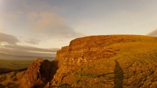 Mark Clark Portrush walking around the Binevenagh Mountains 2017.