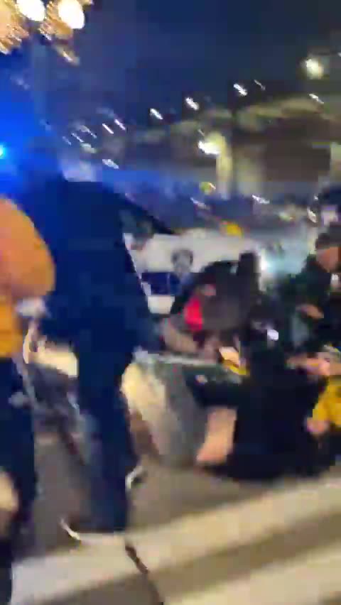 "Disturbing Footage Emerges: Police Car Plows Through Protest, Leaving Demonstrator Injured"