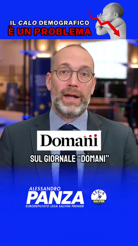 🔴 On. Panza: "Secondo qualcuno il calo demografico non è un problema, anzi, è un fenomeno positivo"
