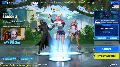 sith_surgeon - Family Friendly Fortnite Live Stream. Customs Stream.