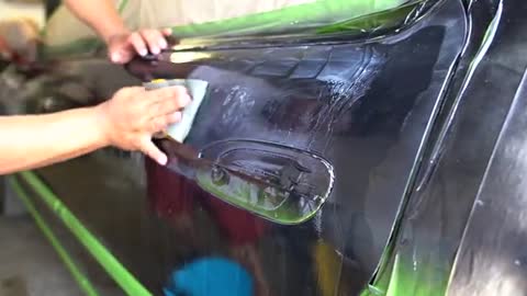 How to repair car damaged clear coat paint