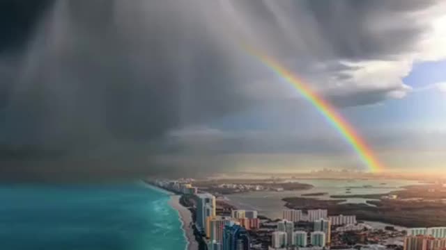 Miami rainbow beauty