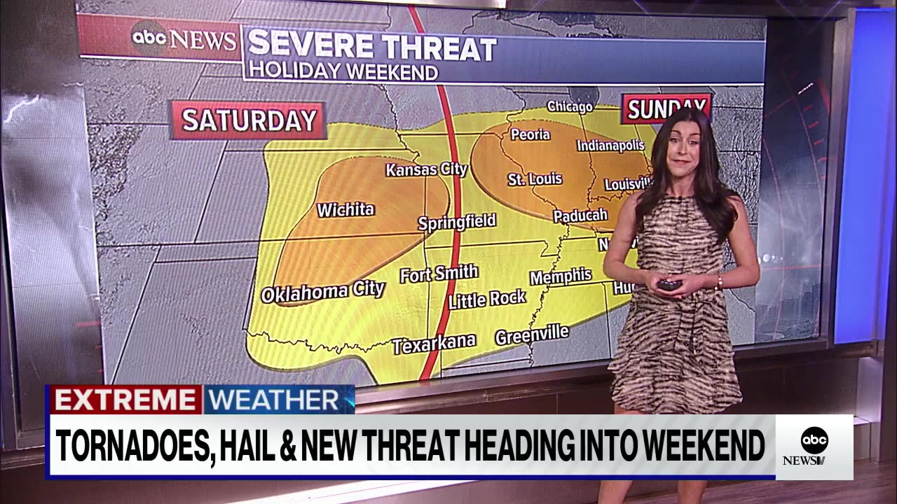 Memorial Day weekend weather- Tornadoes and record-high temperatures