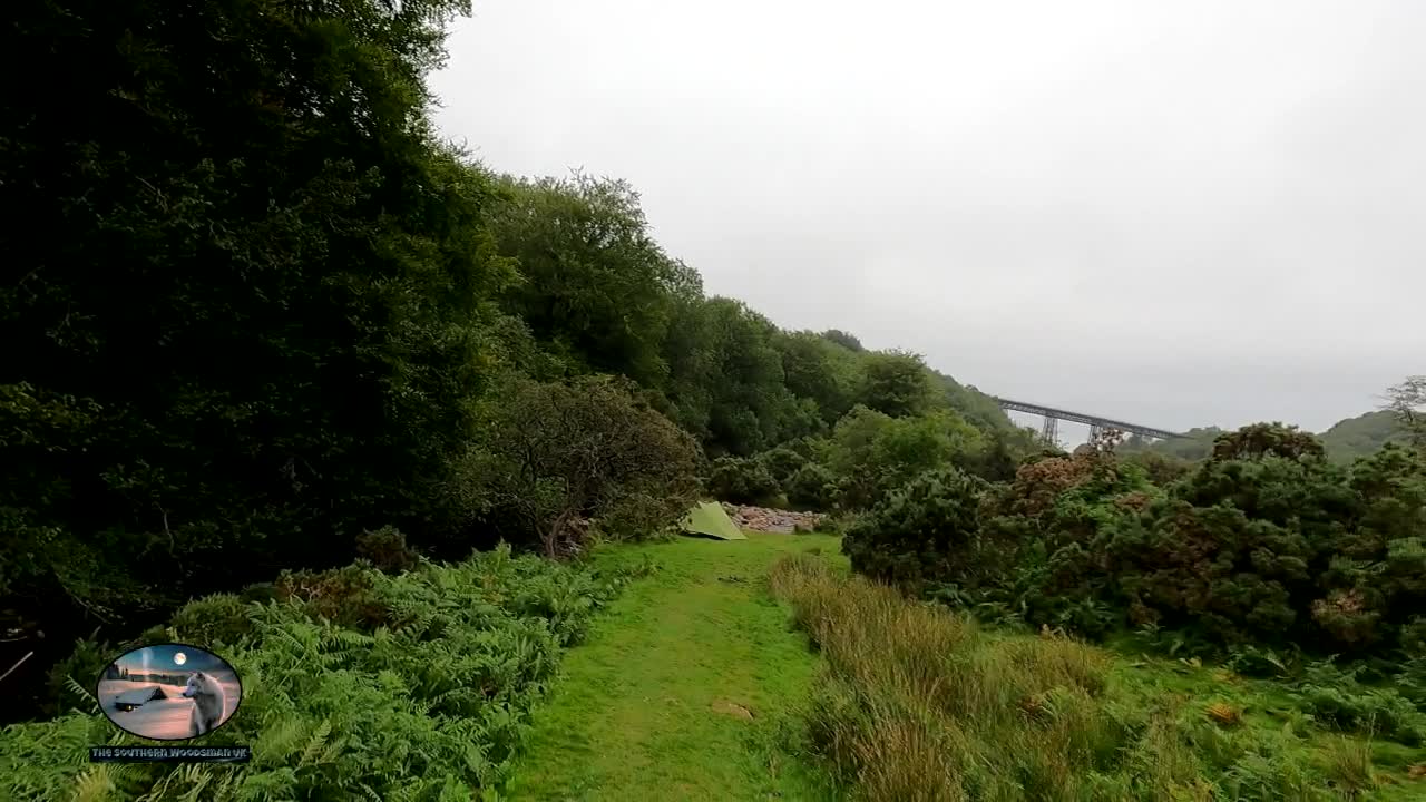 Breaking down camp at a riverside wildcamp. Leave No Trace