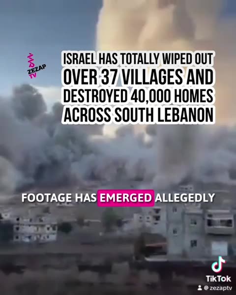 Over 37 villages and 40,000 homes destroyed across South Lebanon