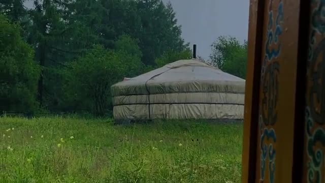 Rain in the Mongolian Steppe