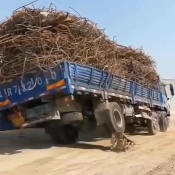 How to unload a truck with metal quickly