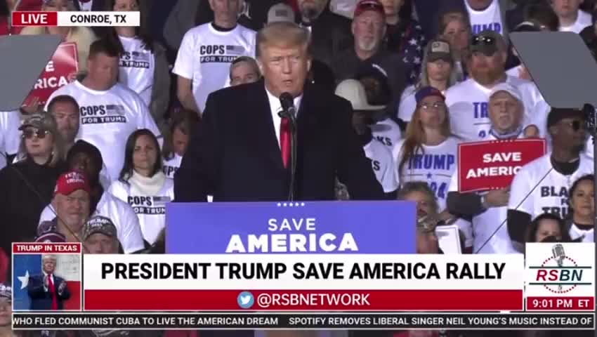 President Donald J. Trump speaks in Texas (about Biden Family)