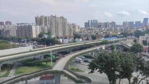 The roads in Shenzhen on weekends