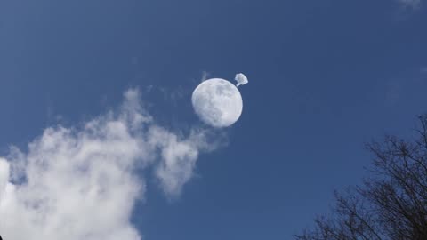 Moon crash view from different locations