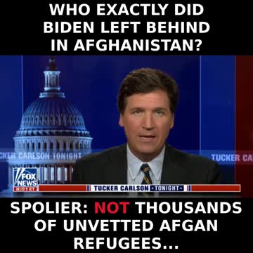 Who exactly did Biden left behind in Afghanistan?