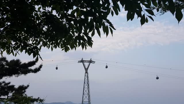 Blue sky and sea..cable car#2