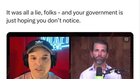 Don Jr - It was all a lie