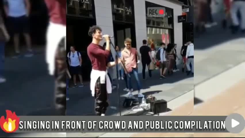 SINGING IN FRONT OF A CROWD AND IN PUBLIC Compilation | With Confidence, I Can Get Their Attention!