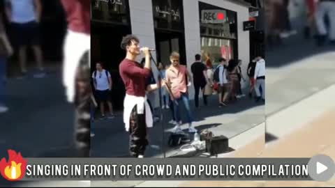 SINGING IN FRONT OF A CROWD AND IN PUBLIC Compilation | With Confidence, I Can Get Their Attention!