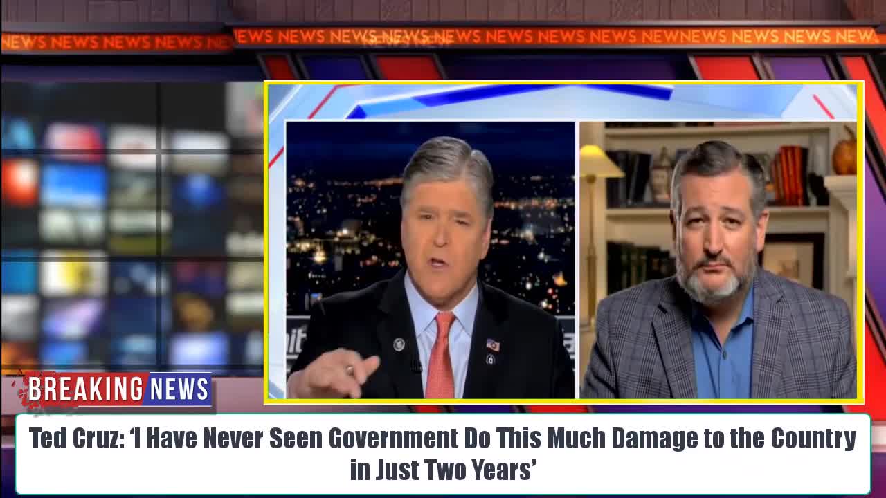 Ted Cruz Sends A BOMBWAVE to Biden:Never Seen Government Do This Much Damage to the Country in 2 Yrs