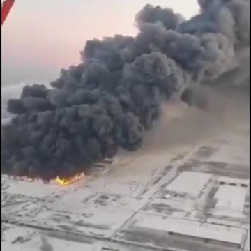 🚨WATCH: A huge fire at the warehouse of a #Russian online store in St. Petersburg
