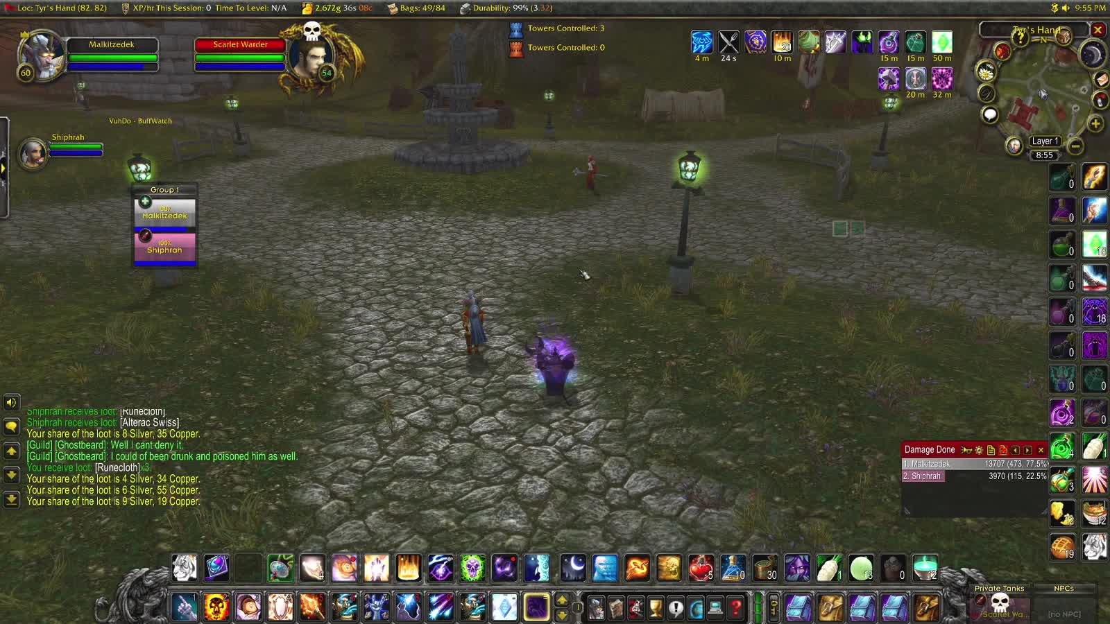 WoW Burning Crusade Shadow journeys with Paladin (wife) around the edge of existence