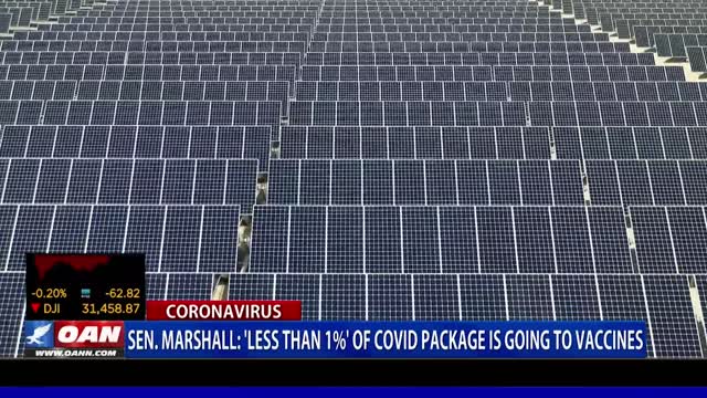 'Less than 1%' of COVID package is going to vaccines, says Sen. Marshall
