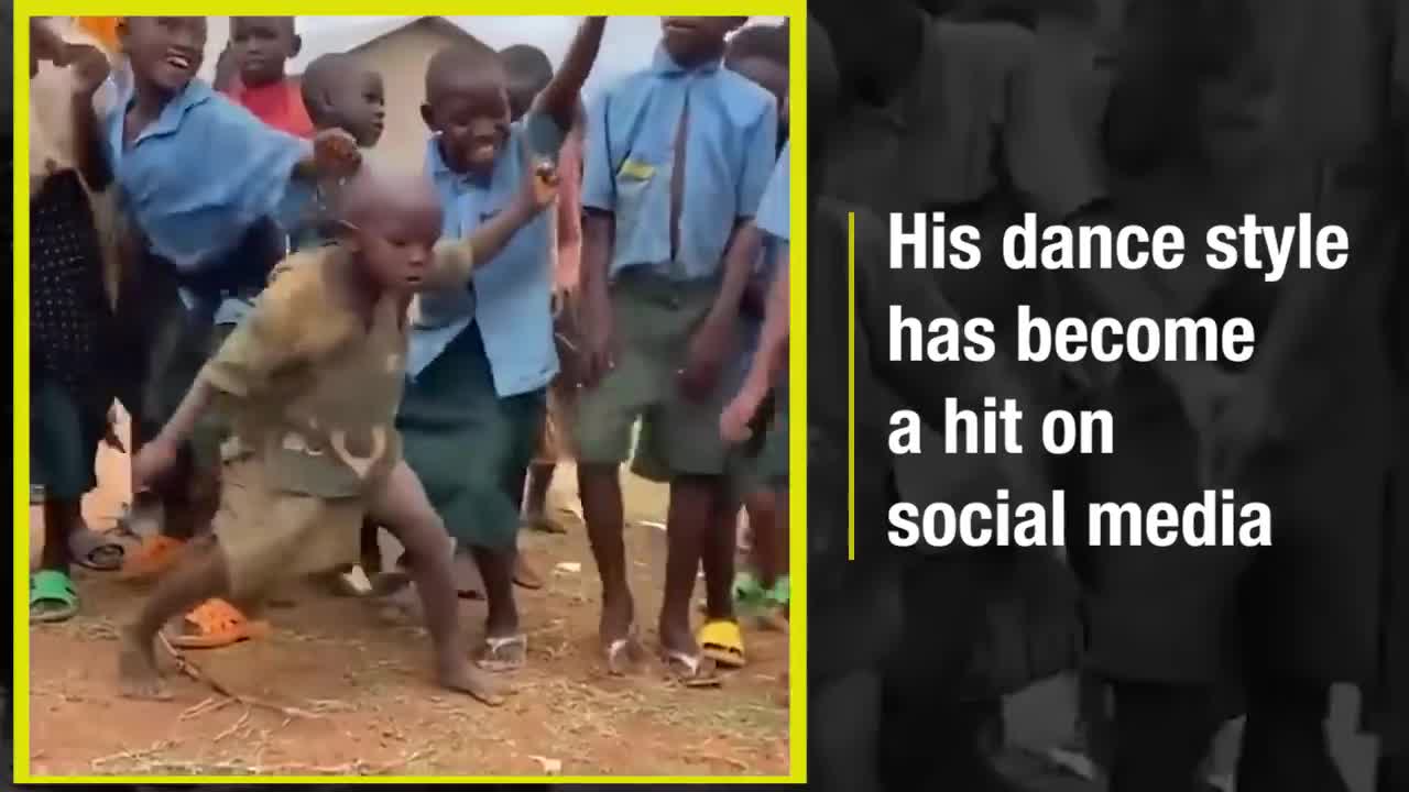 This kid's dance style has bcome viral on social media