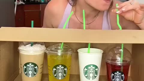 Family Starbucks Taste Challenge RACE! 🤯