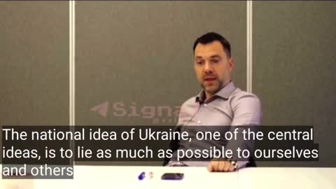 Zelensky´s advisor: "The national idea of Ukraine is to lie as much as possible..."