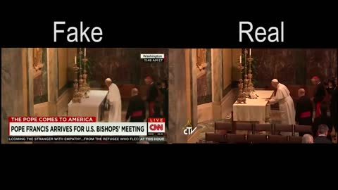 Pope Francis Table Cloth Magic Trick is Fake